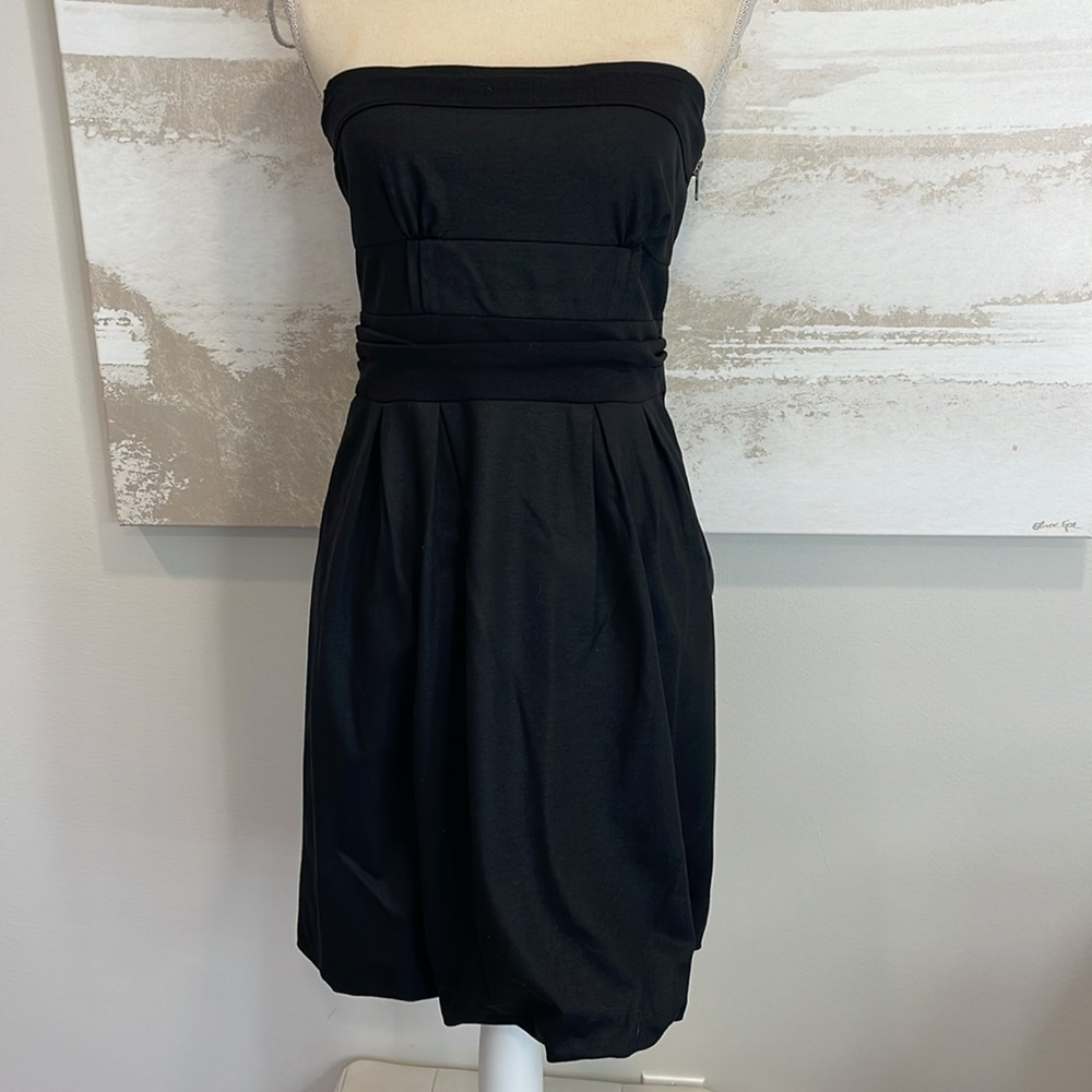 Diane Von Furstenberg Black Strapless Dress Size 8